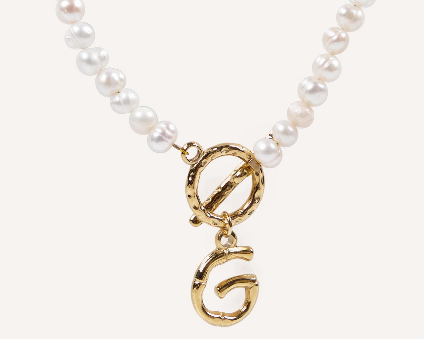 Botanica Pearl Initial Necklace