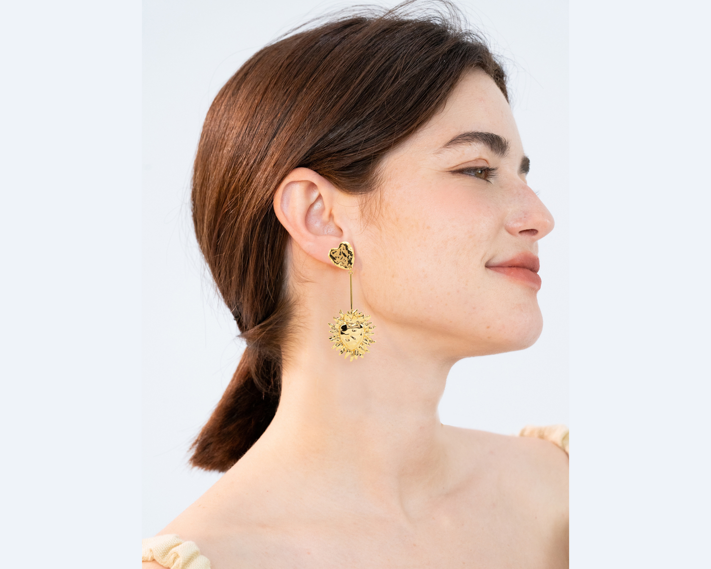 Fiamma Heart Drops Earrings