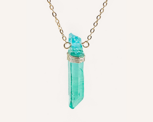 Clarity Crystal Raw Necklace