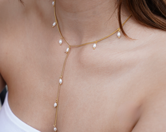 Perla Lariat Necklace