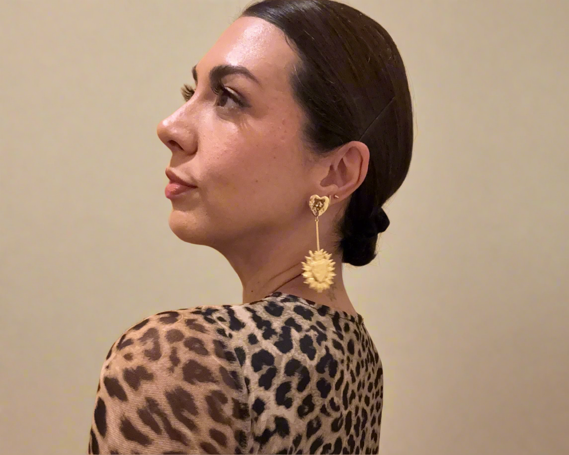 Fiamma Heart Drops Earrings