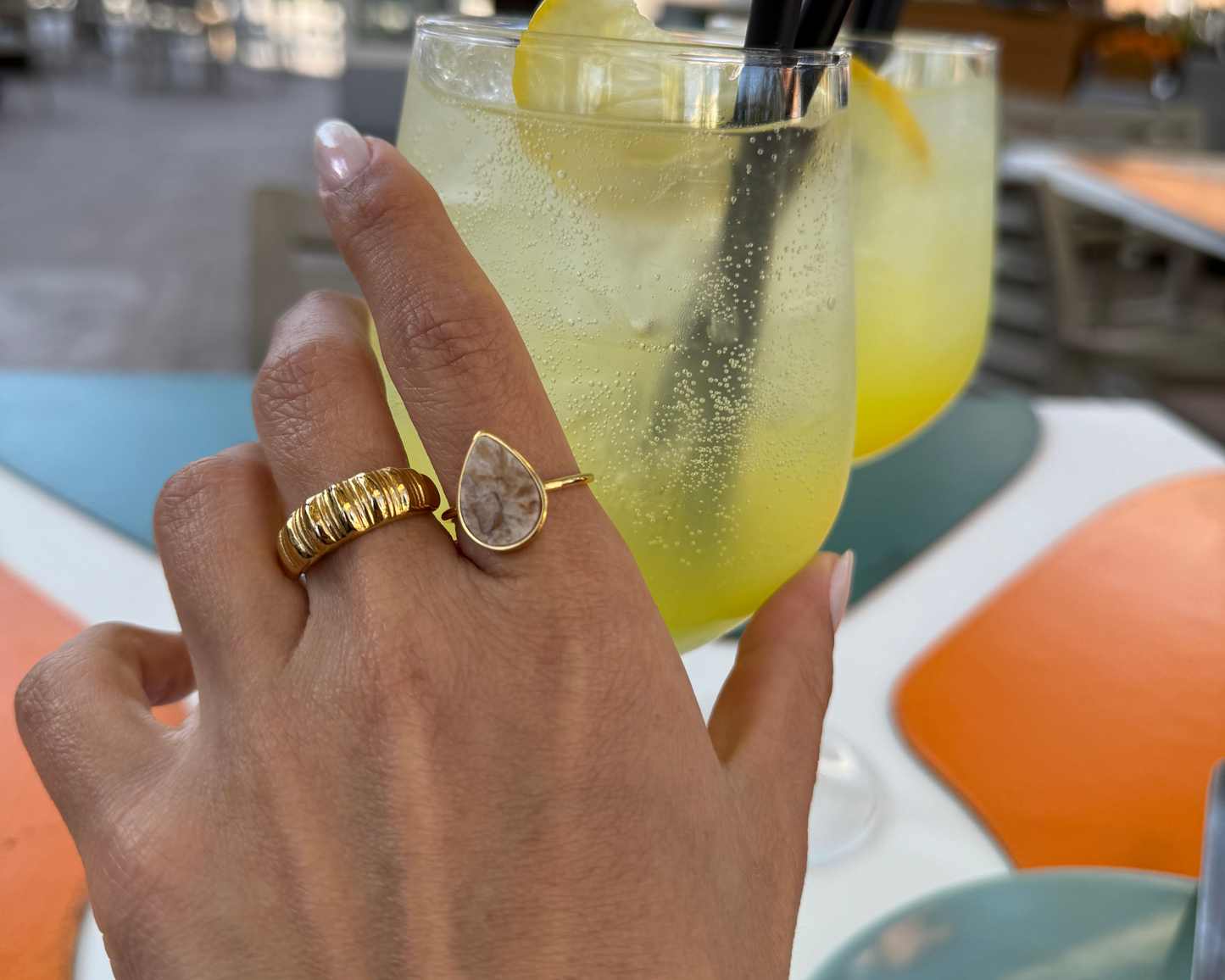 Dewfall Adjustable Ring