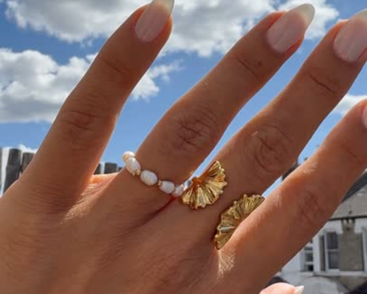 Ginkgo Bloom Adjustable Ring