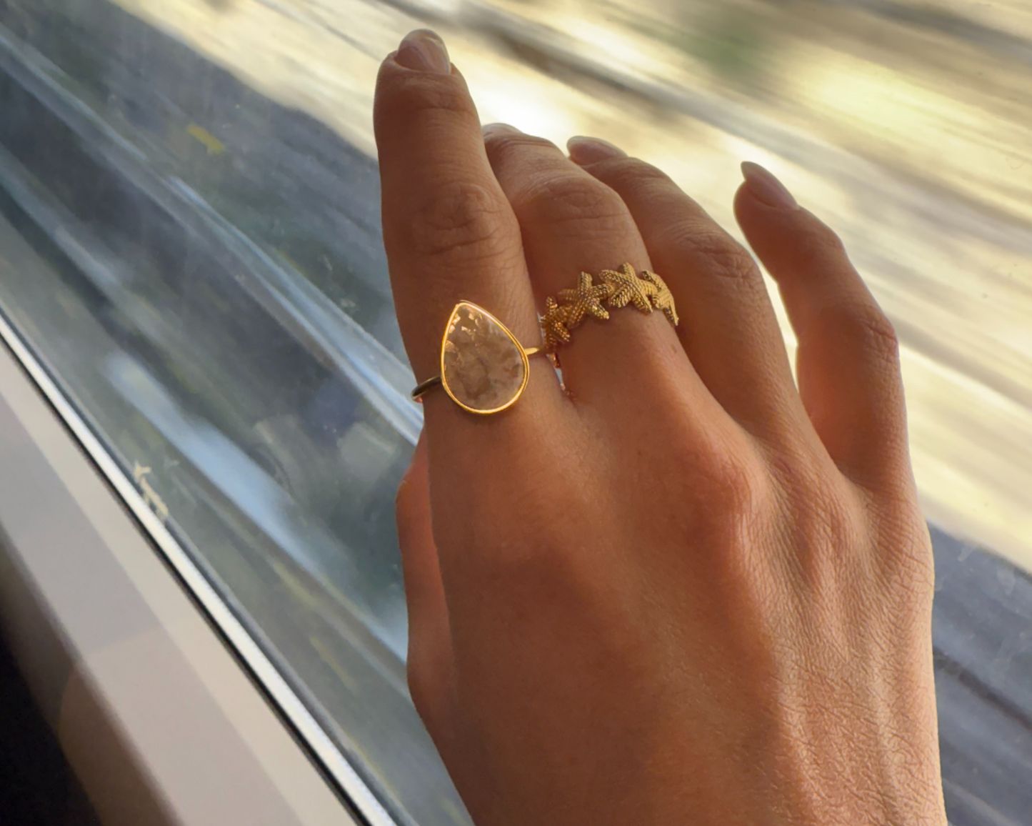 Dewfall Adjustable Ring