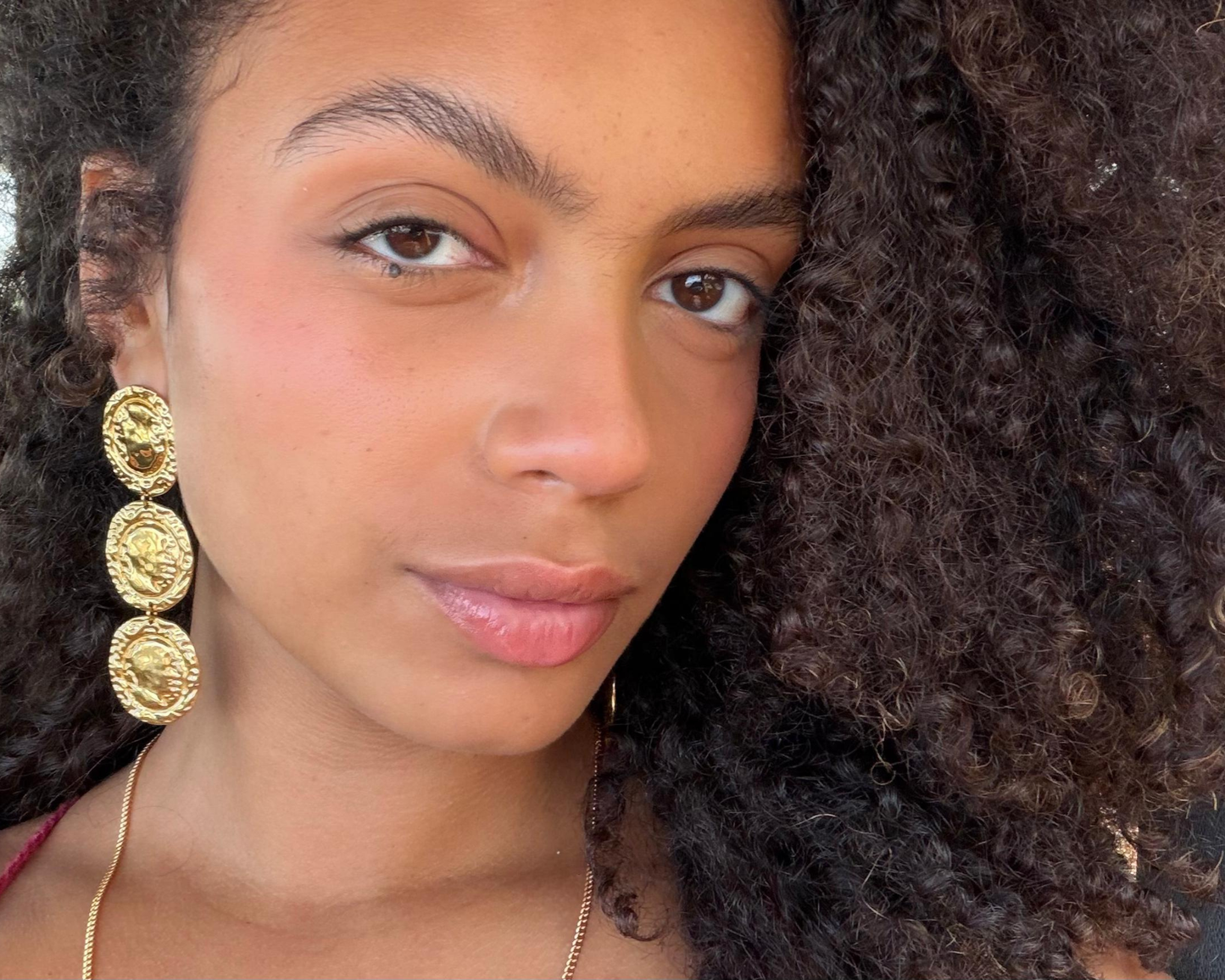 Trium Medallion Earrings