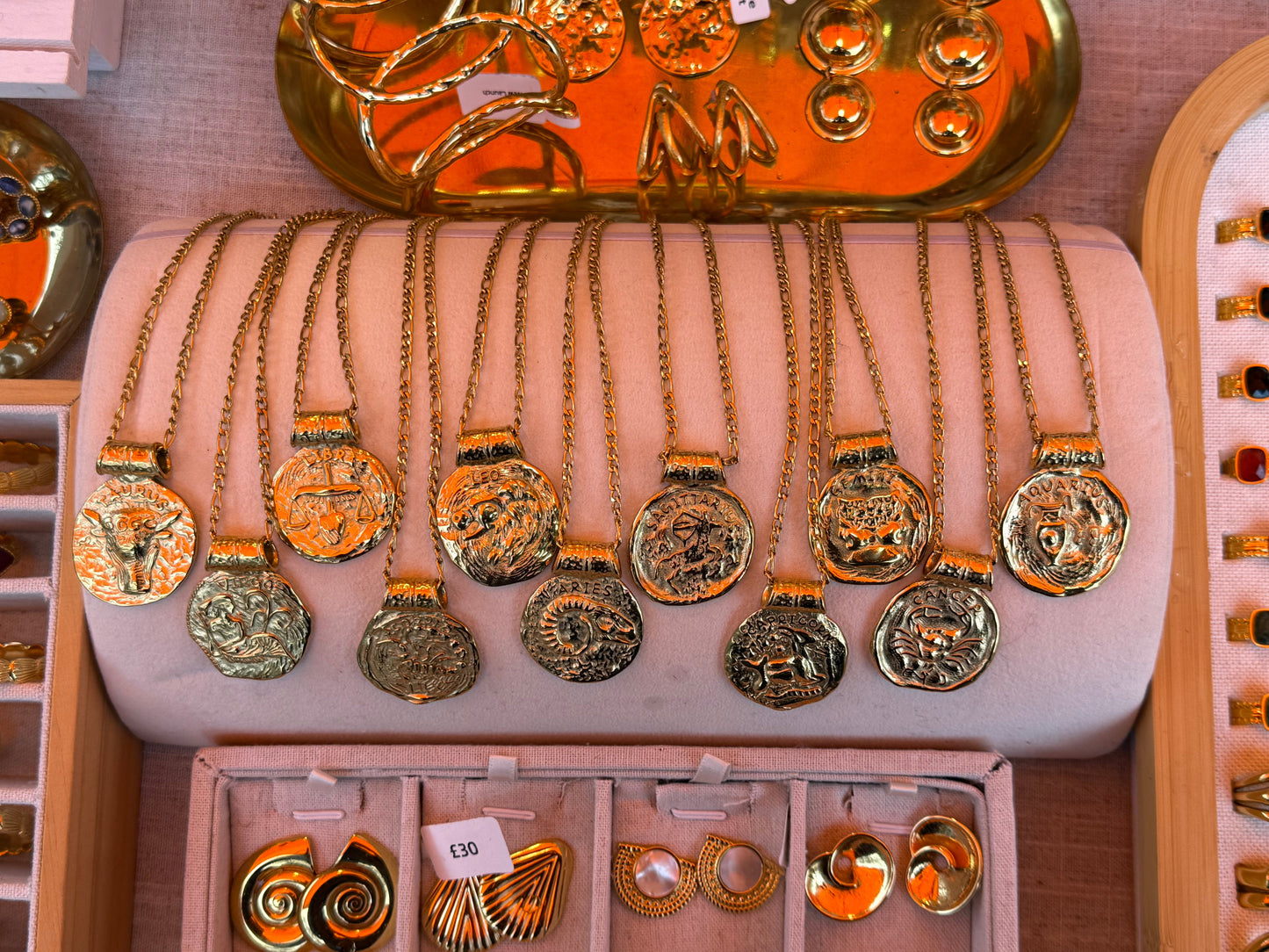 Zodiac Chunky Medallion Necklace