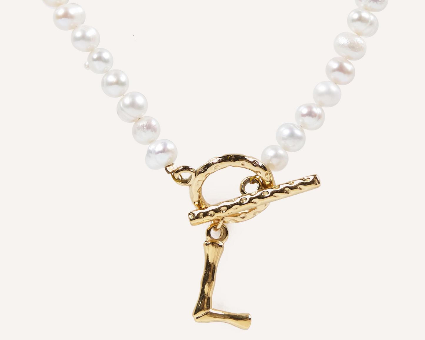 Botanica Pearl Initial Necklace