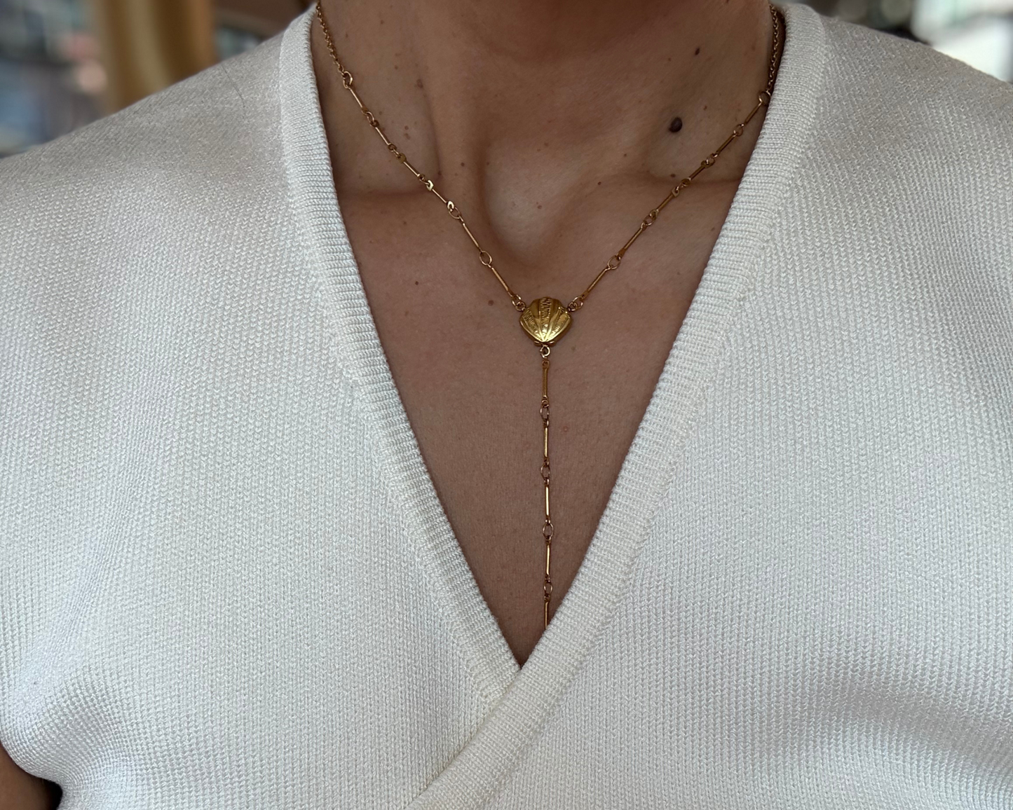 Mermaid’s Talisman Lariat Necklace