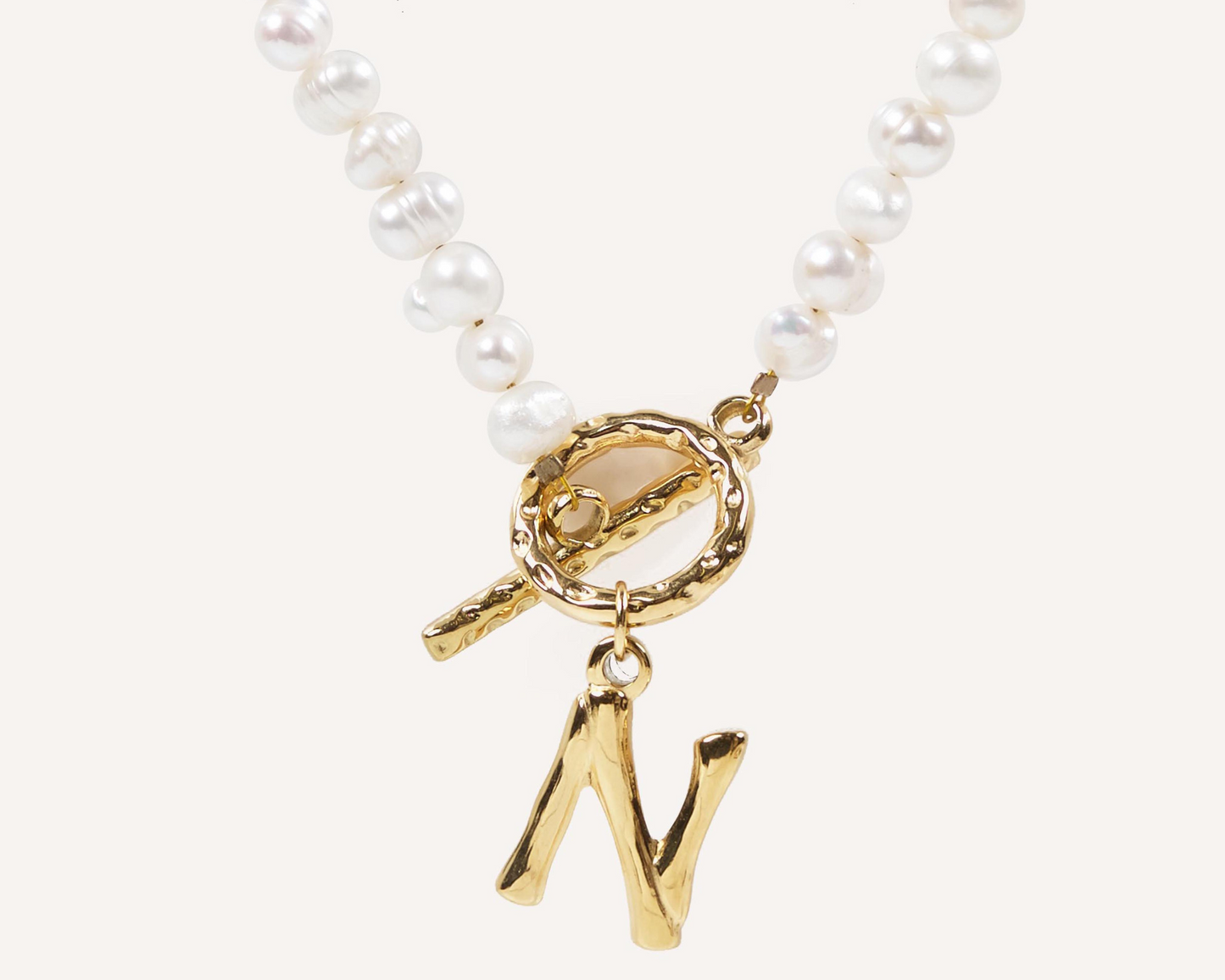 Botanica Pearl Initial Necklace