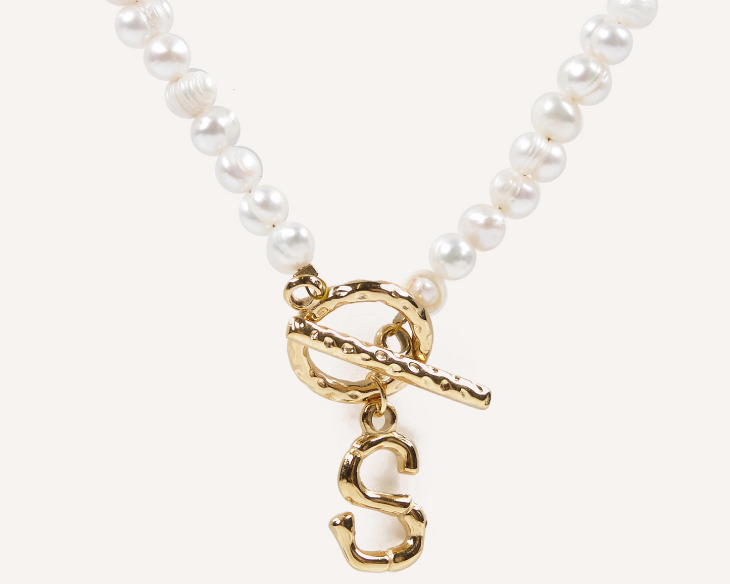 Botanica Pearl Initial Necklace