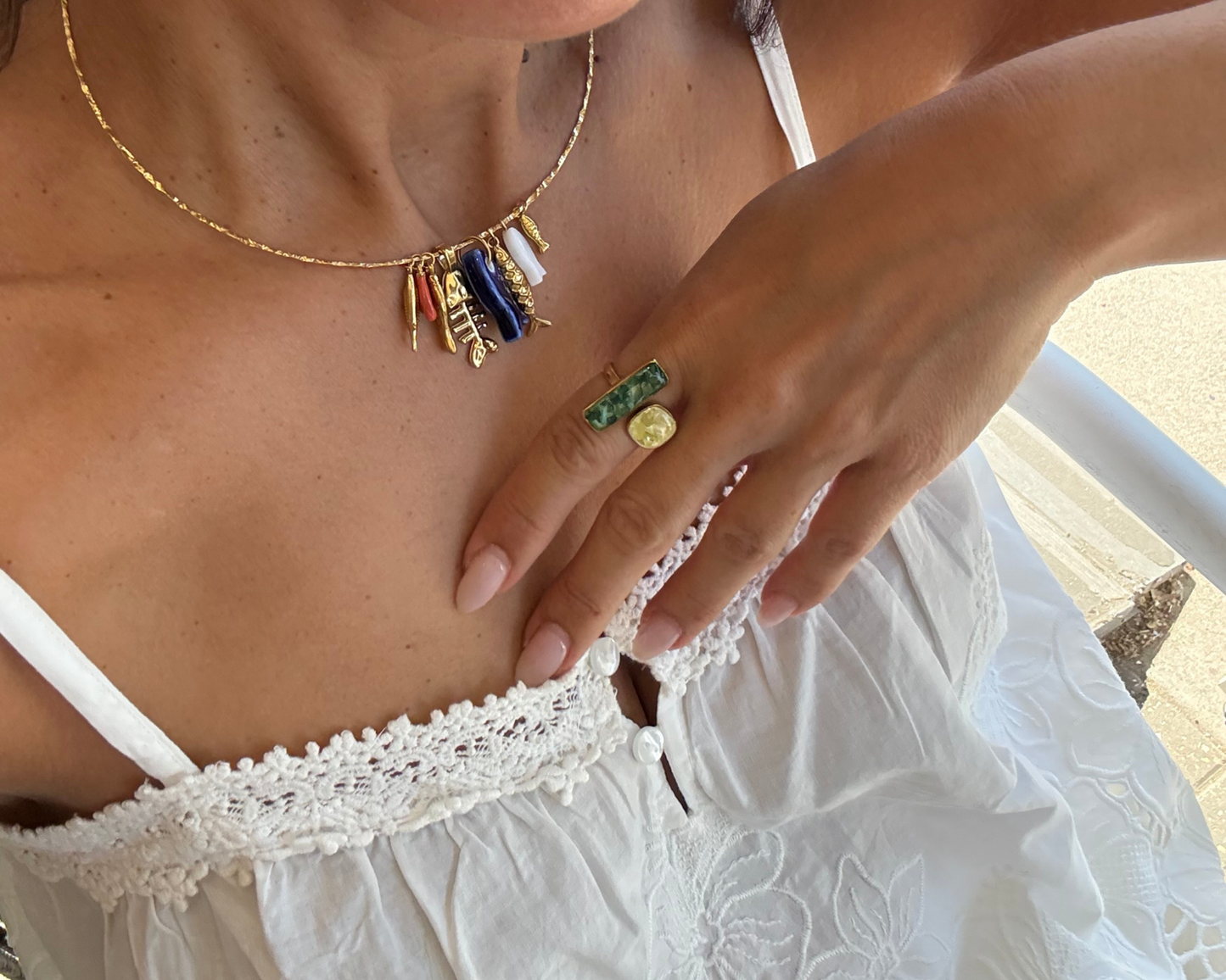 Aquarela Adjustable Ring
