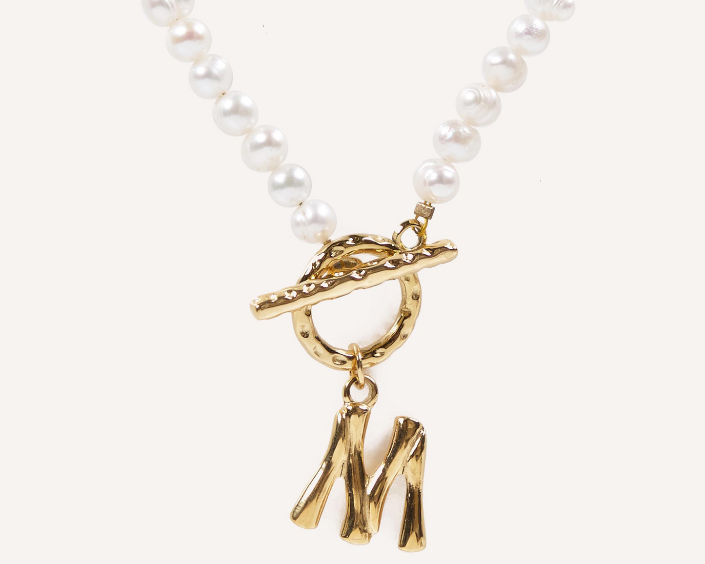 Botanica Pearl Initial Necklace