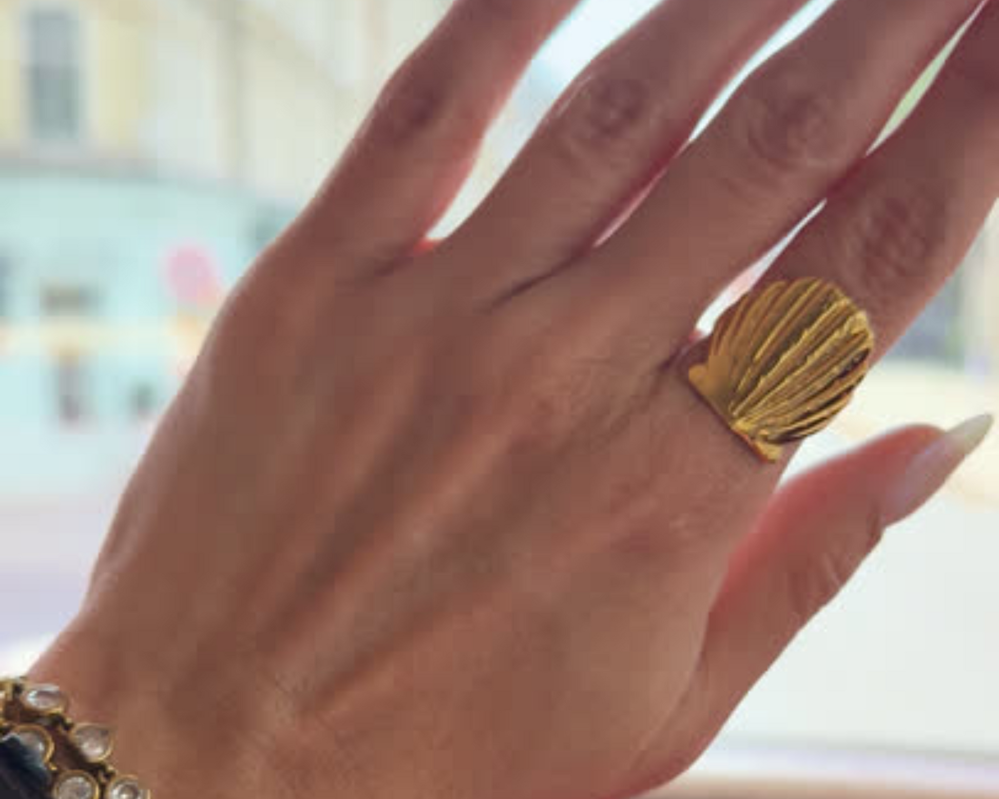 Sereia Shell Adjustable Ring