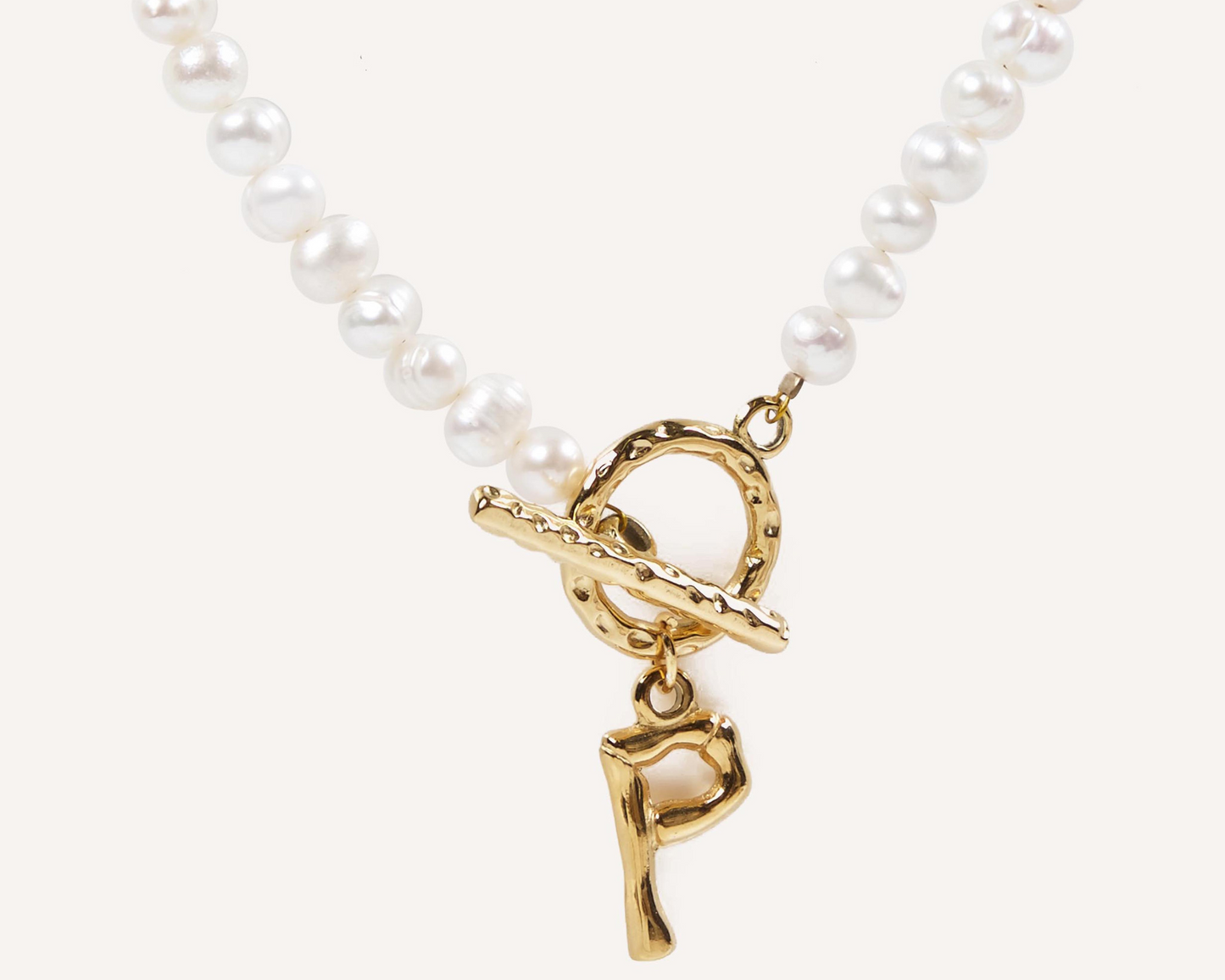 Botanica Pearl Initial Necklace