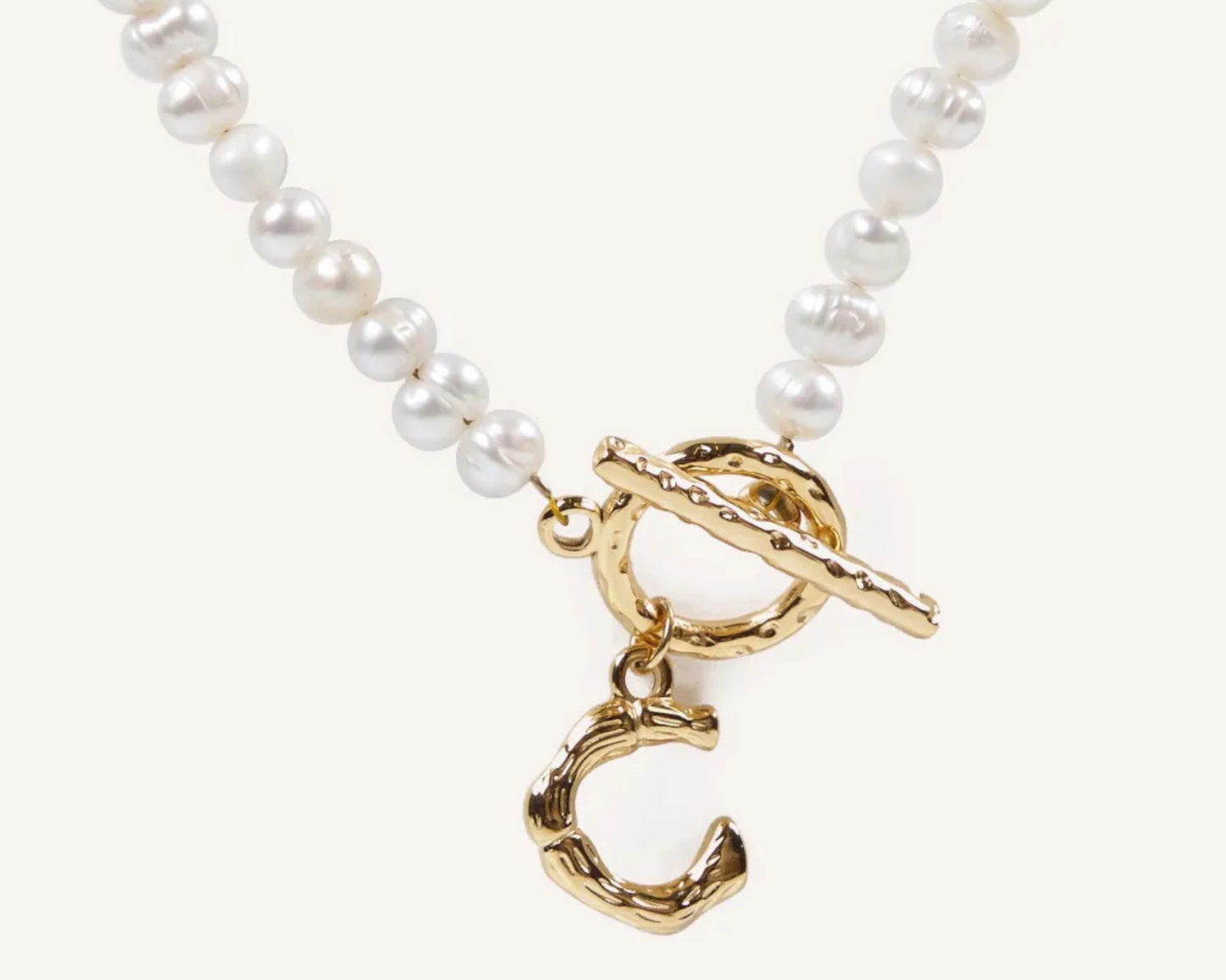 Botanica Pearl Initial Necklace