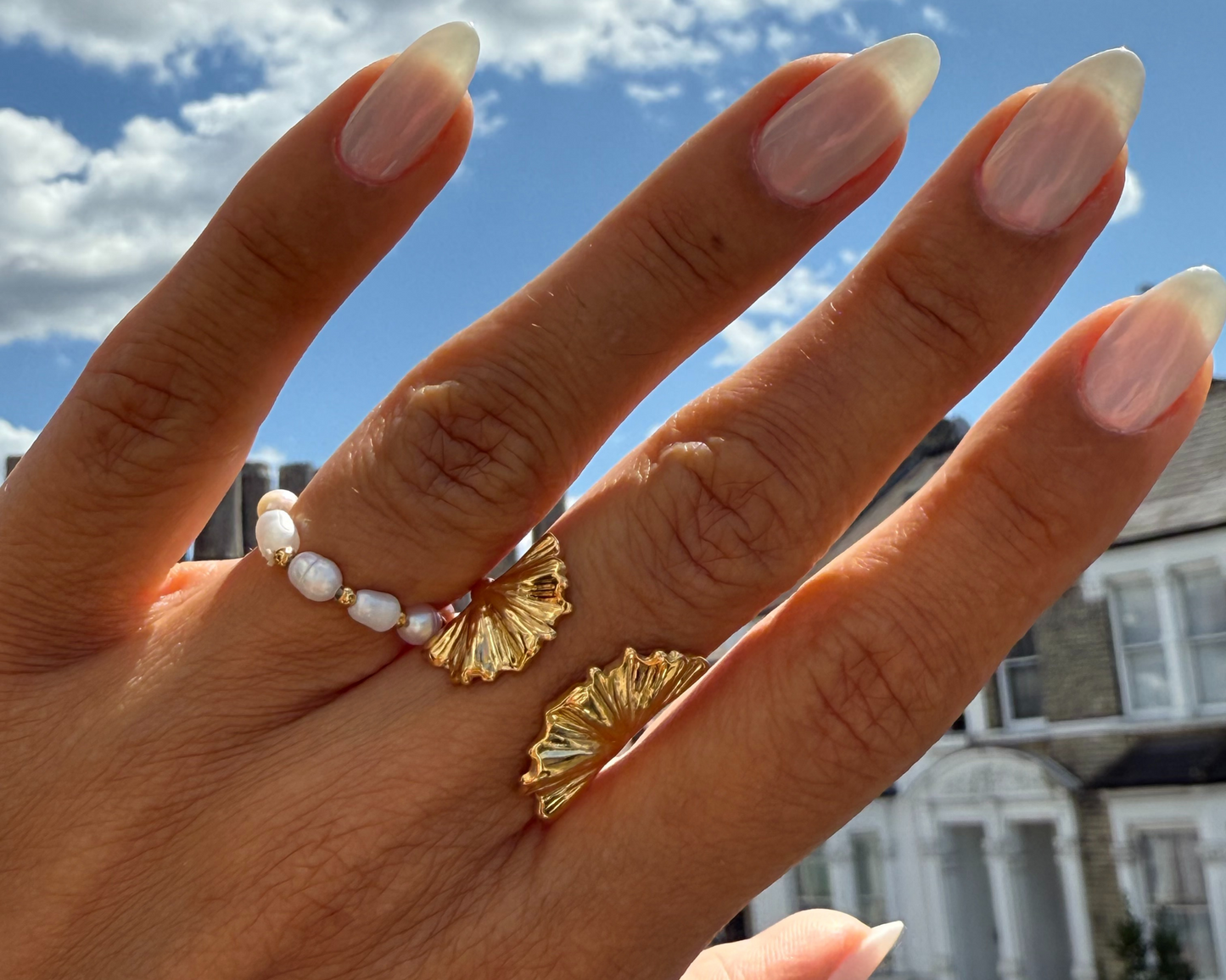Ginkgo Bloom Adjustable Ring