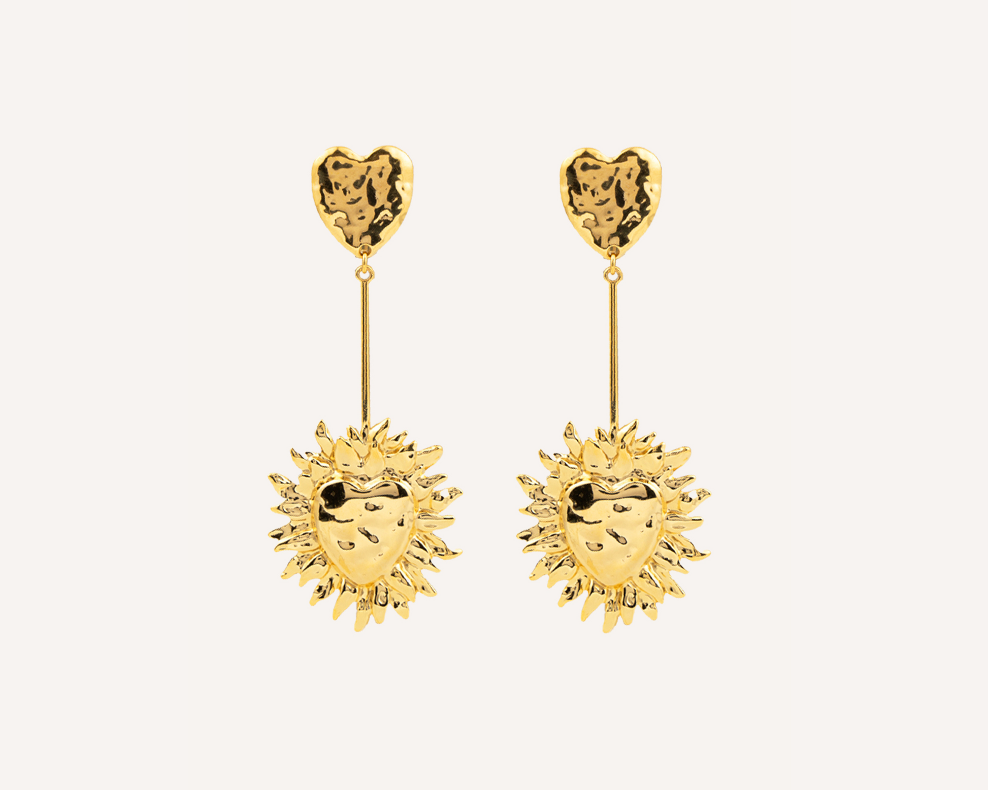 Fiamma Heart Drops Earrings