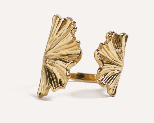 Ginkgo Bloom Adjustable Ring