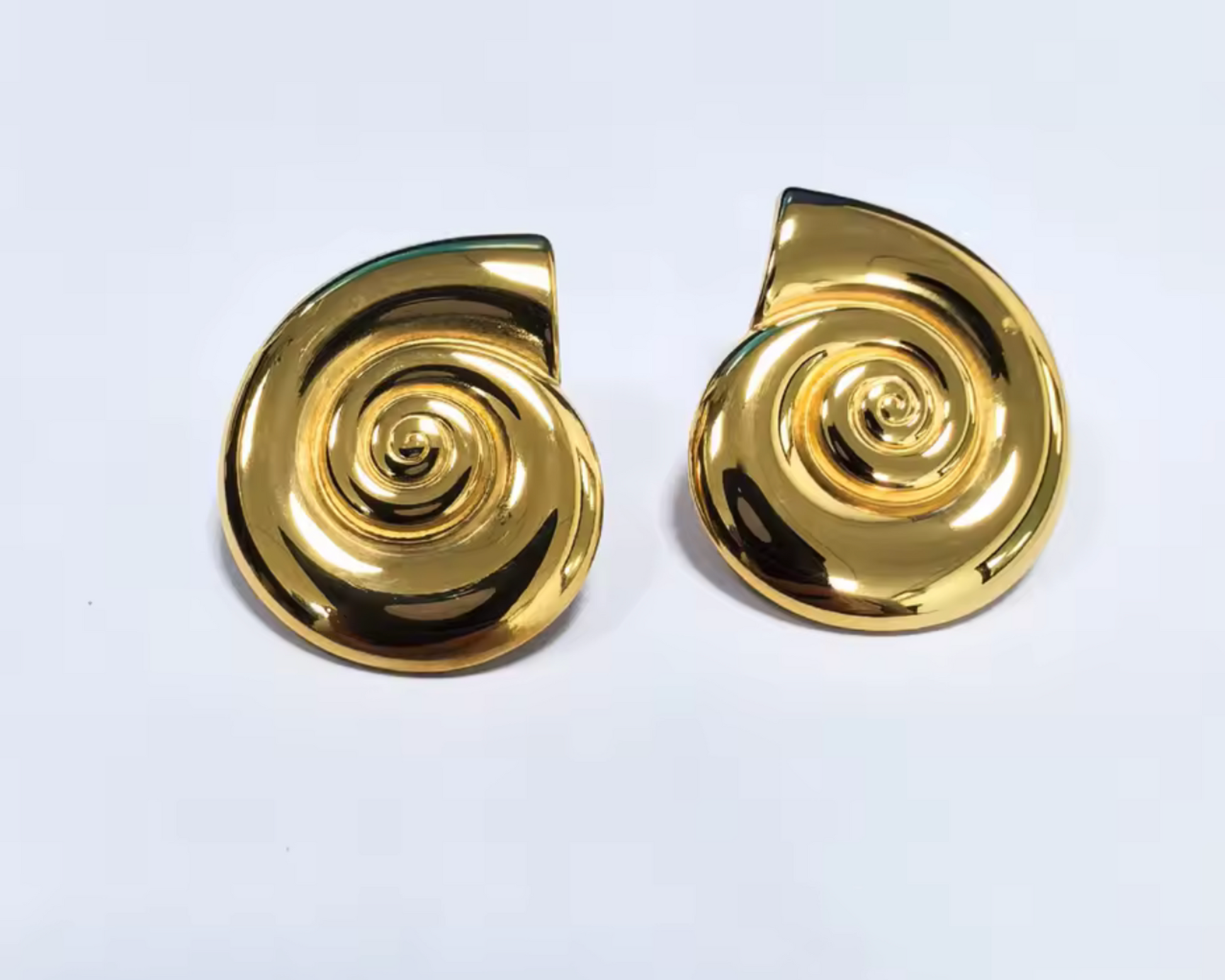Ammonite Swirl Solare Earrings
