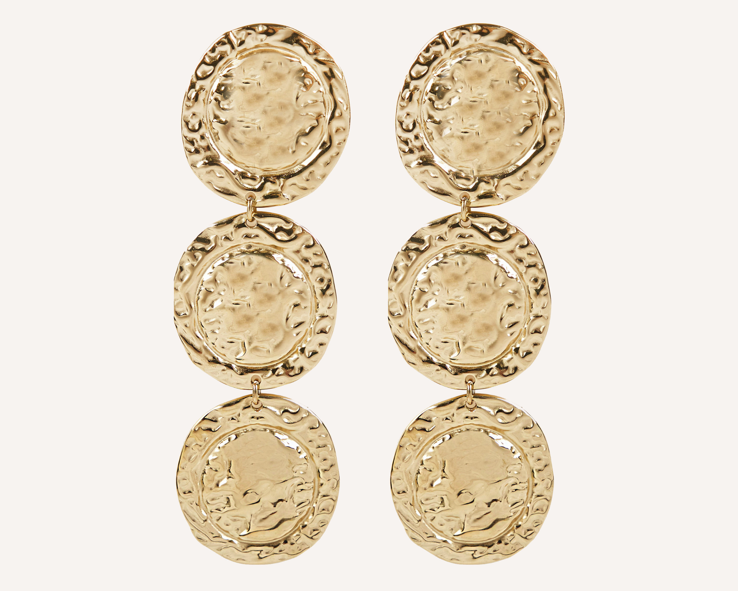 Trium Medallion Earrings