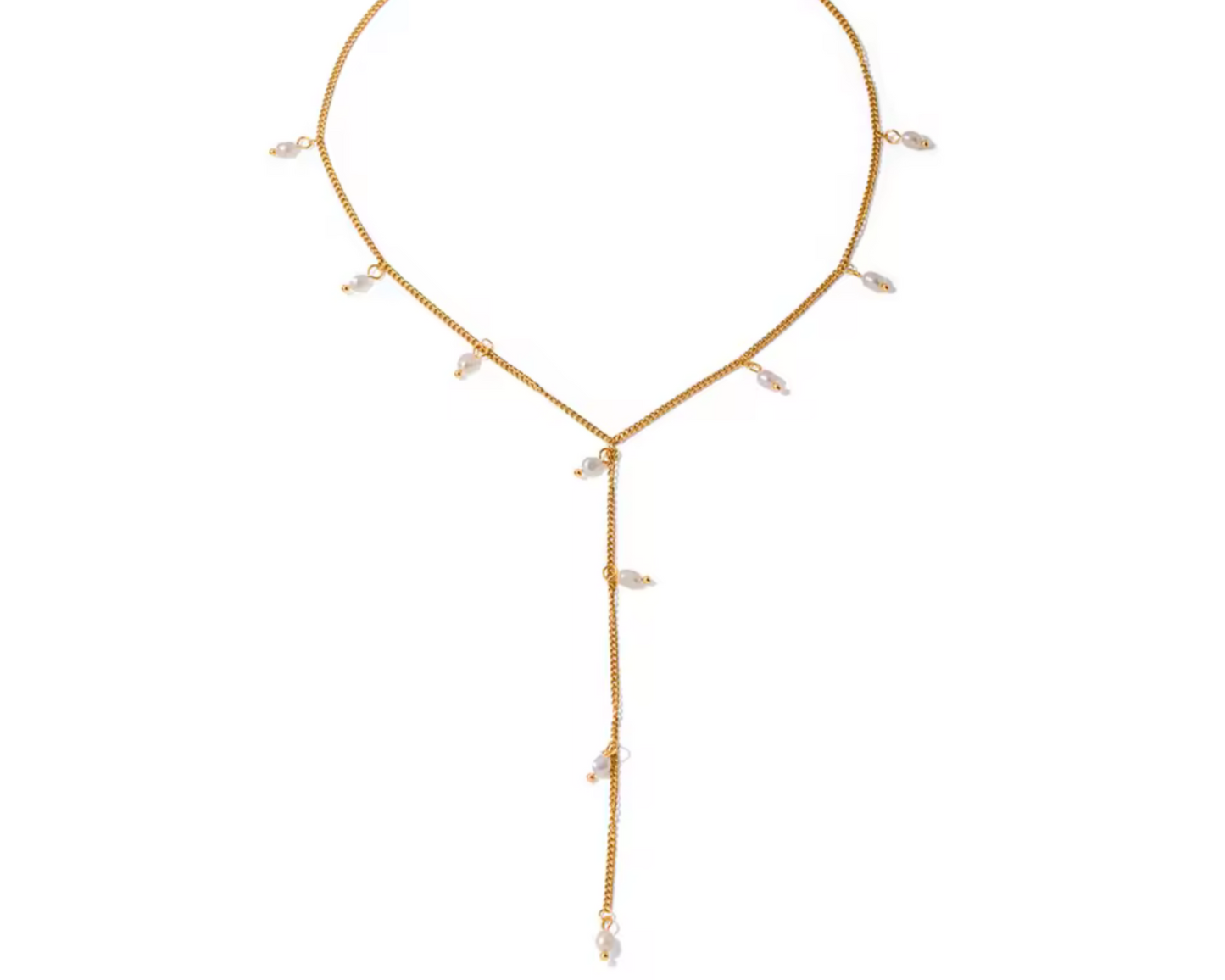 Perla Lariat Necklace