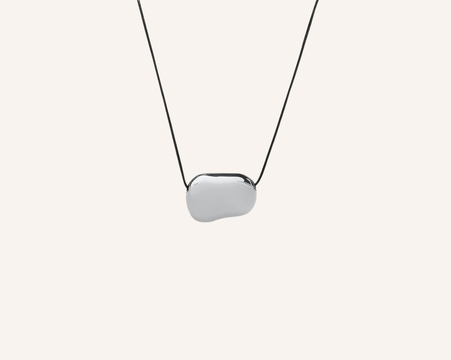 Kaia Adjustable Pebble Cord Necklace