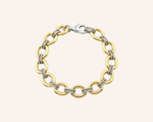 Oriana Mixed Metal Link Bracelet