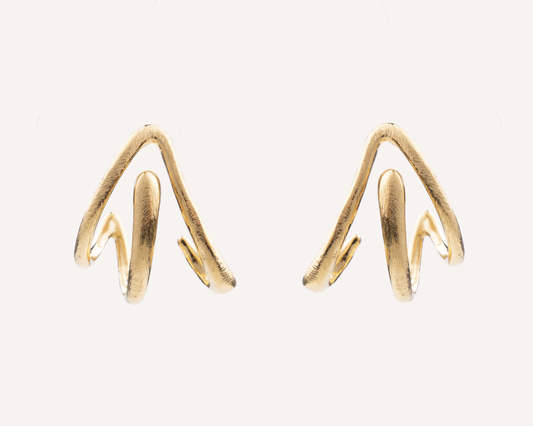 Celia Satin Wave Earrings