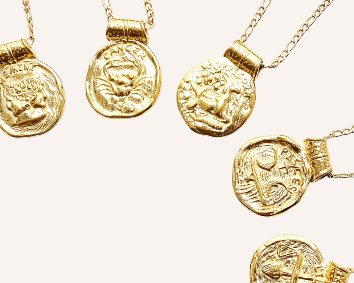 Zodiac Chunky Medallion Necklace