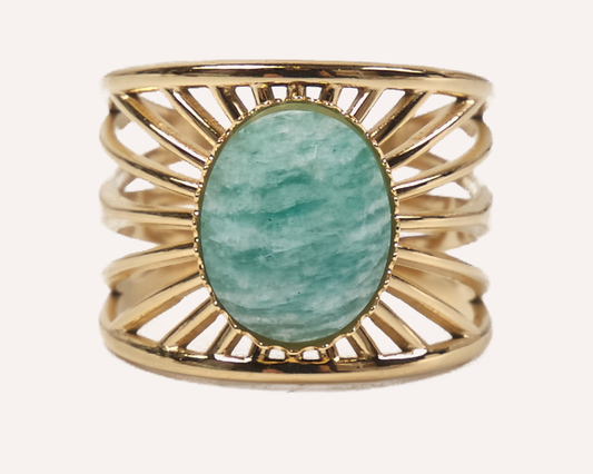 Radiant Crest Adjustable Ring