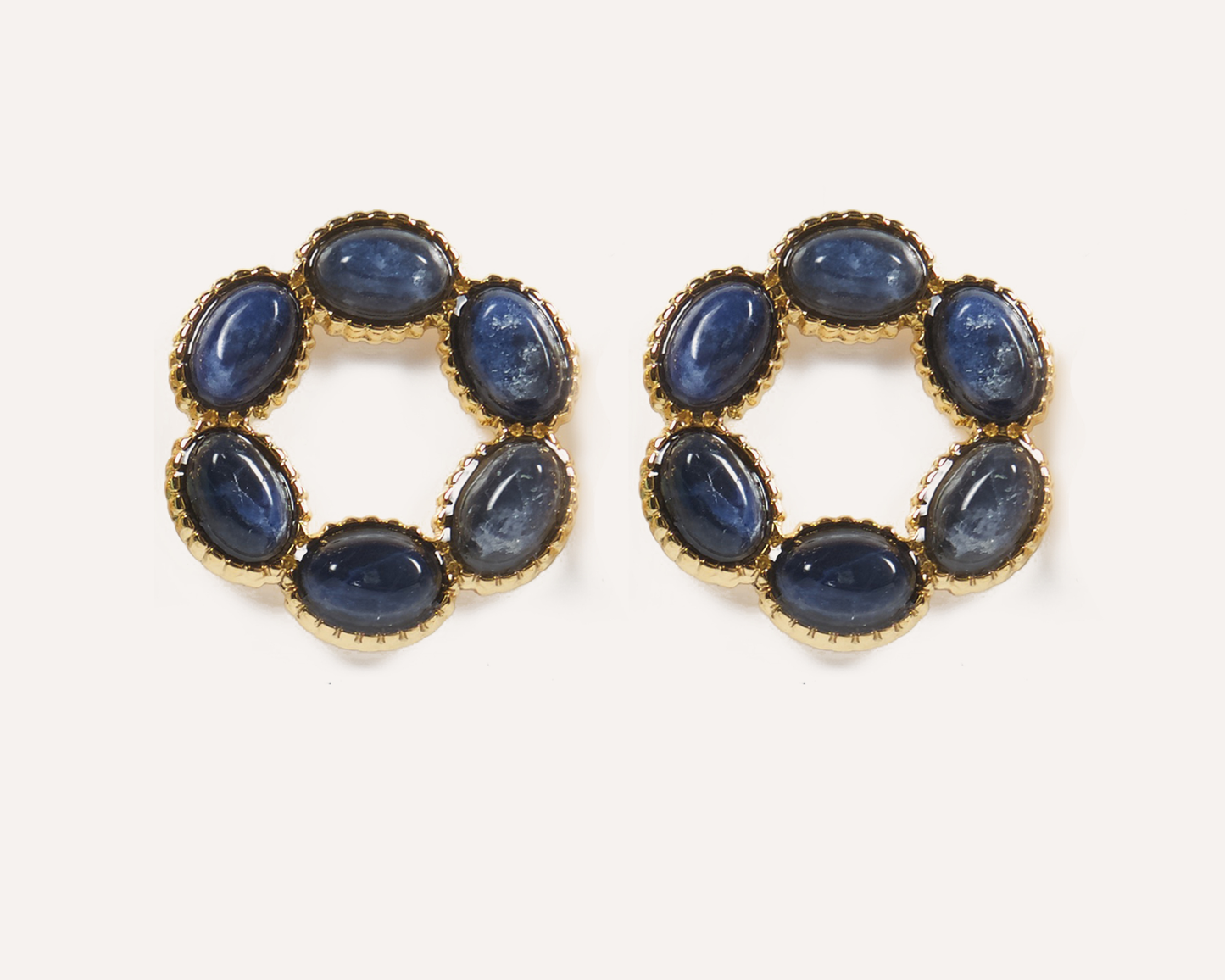 Bloomstone Halo Earring