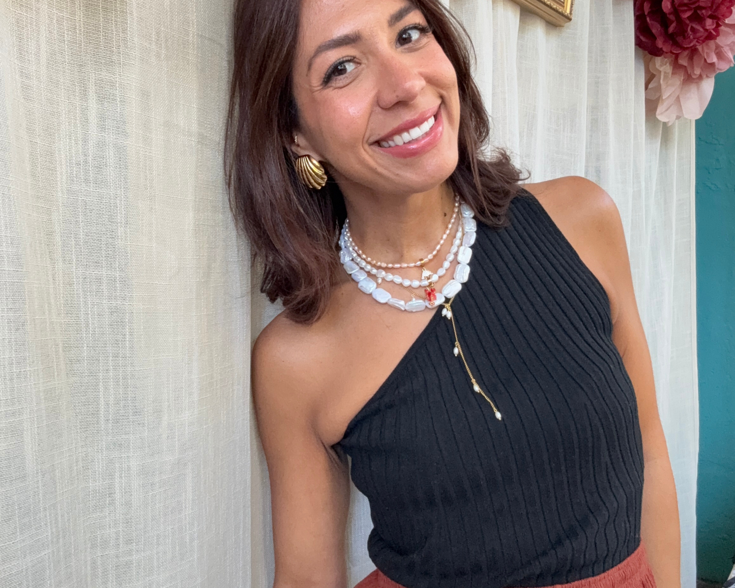 Le Perle Praiano Lariat Necklace