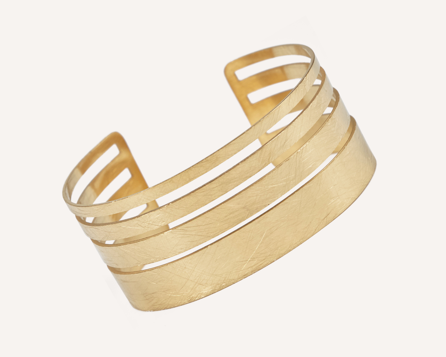 Satin Trine Cuff Bracelet