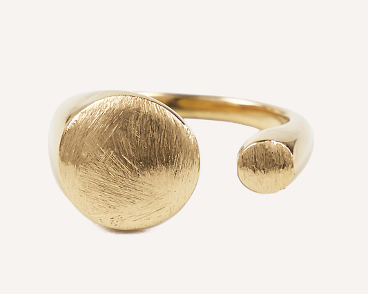 Satin Twofold Adjustable Ring