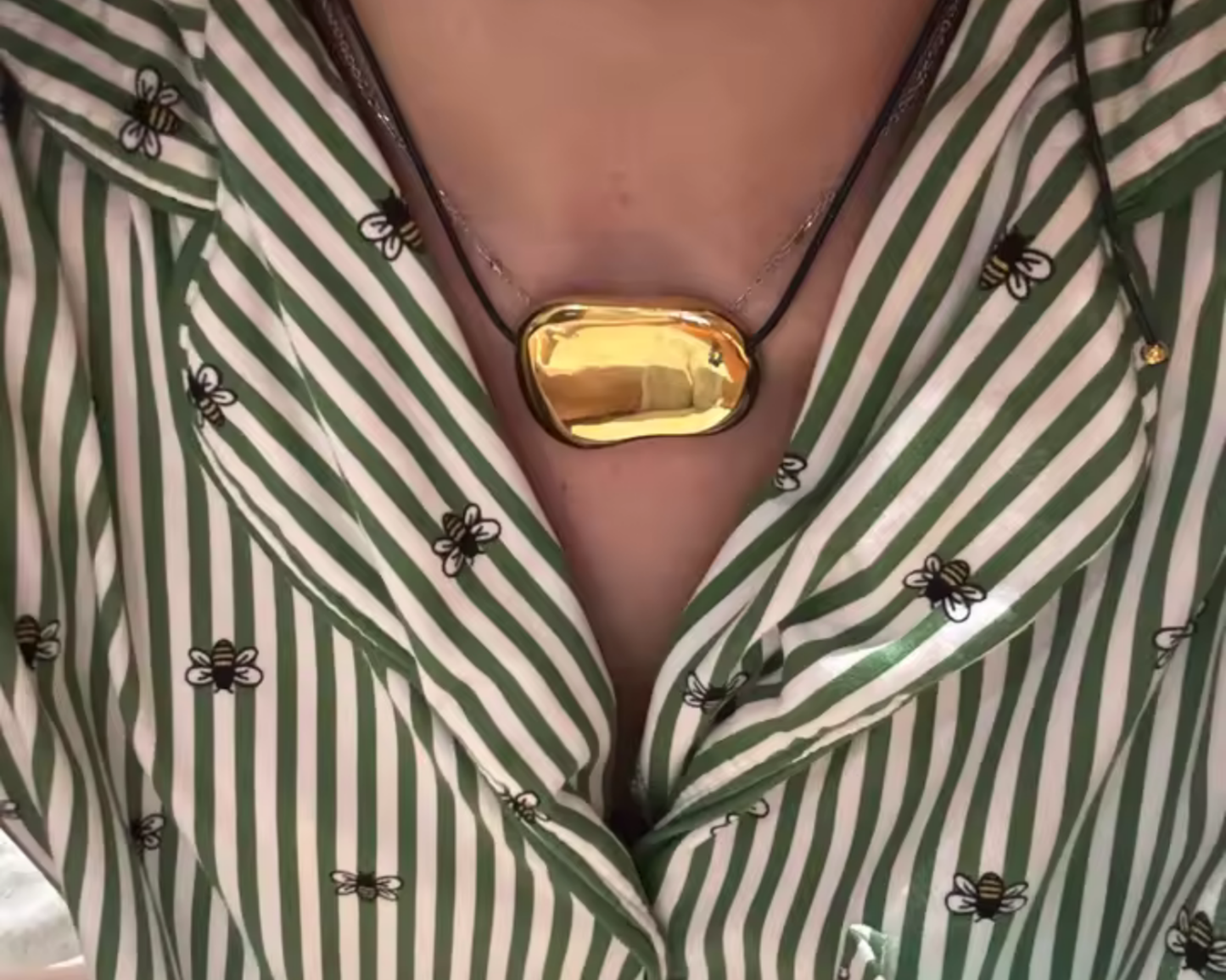 Kaia Adjustable Pebble Cord Necklace