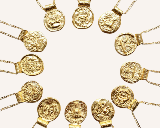 Zodiac Chunky Medallion Necklace