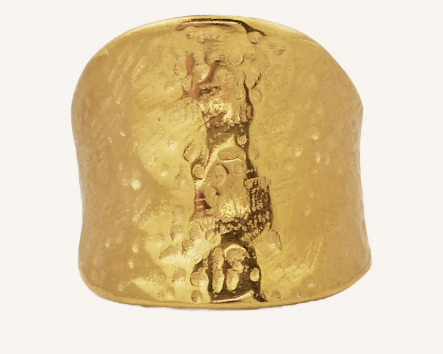 Vento Hammered Textured Ring