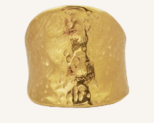Vento Hammered Textured Ring
