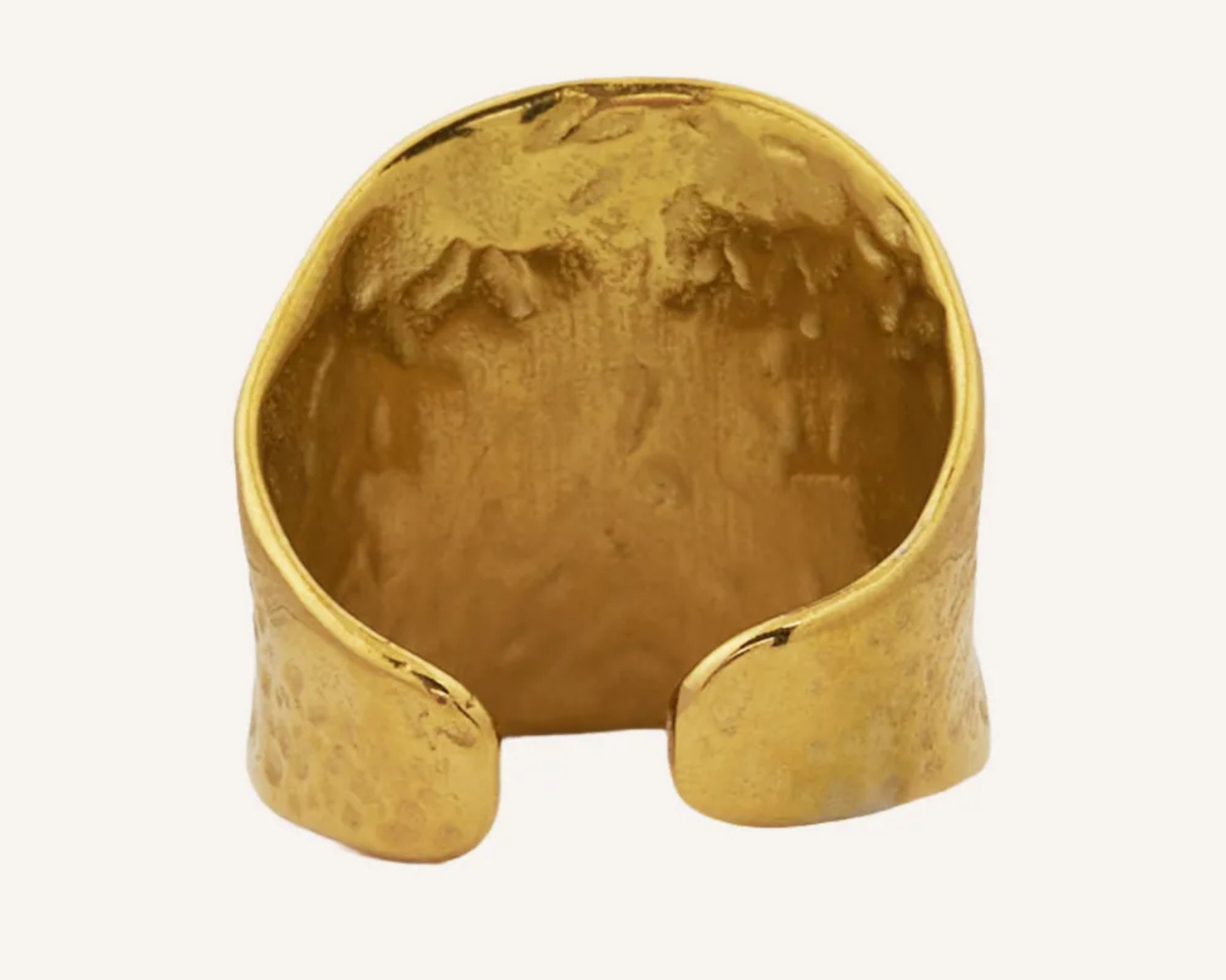 Vento Hammered Textured Ring