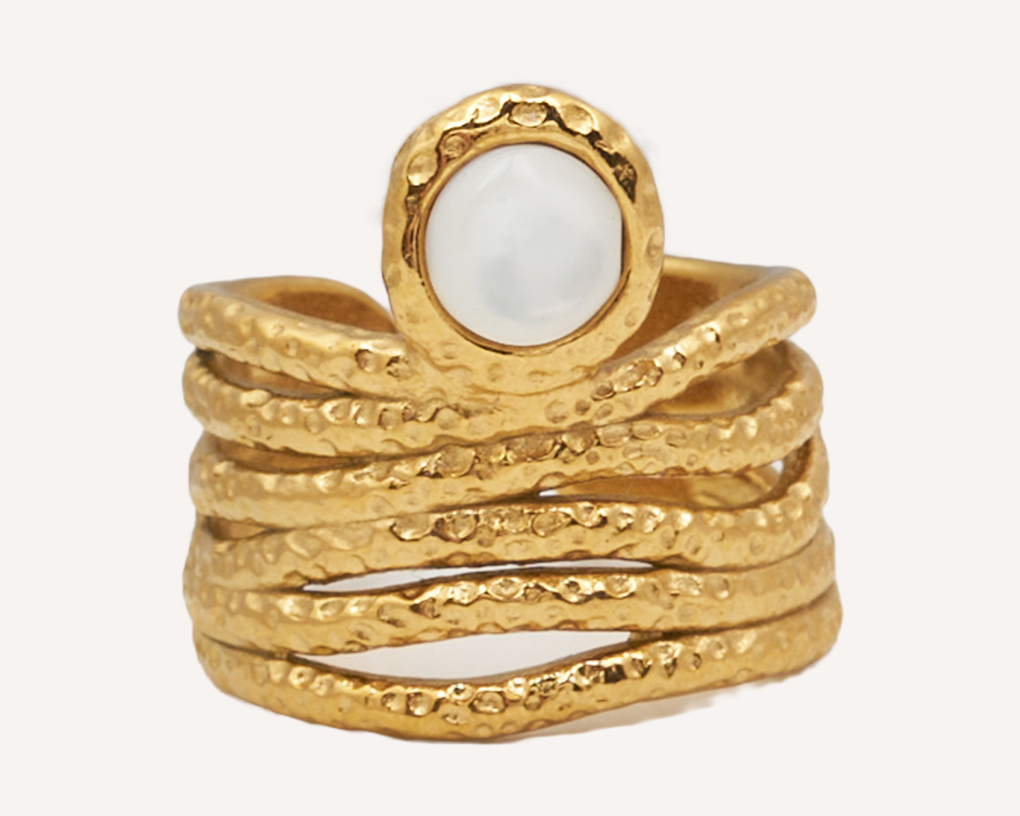 Milky Moon Ring