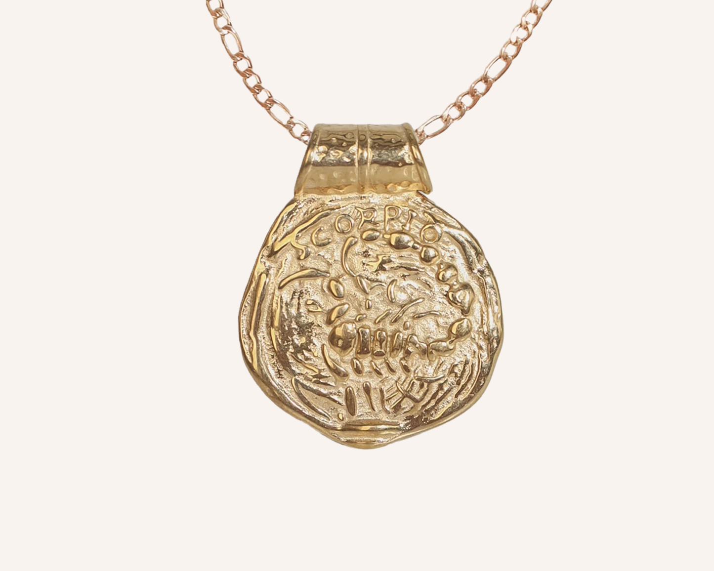 Zodiac Chunky Medallion Necklace