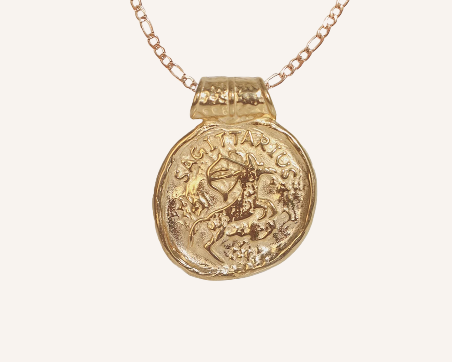 Zodiac Chunky Medallion Necklace