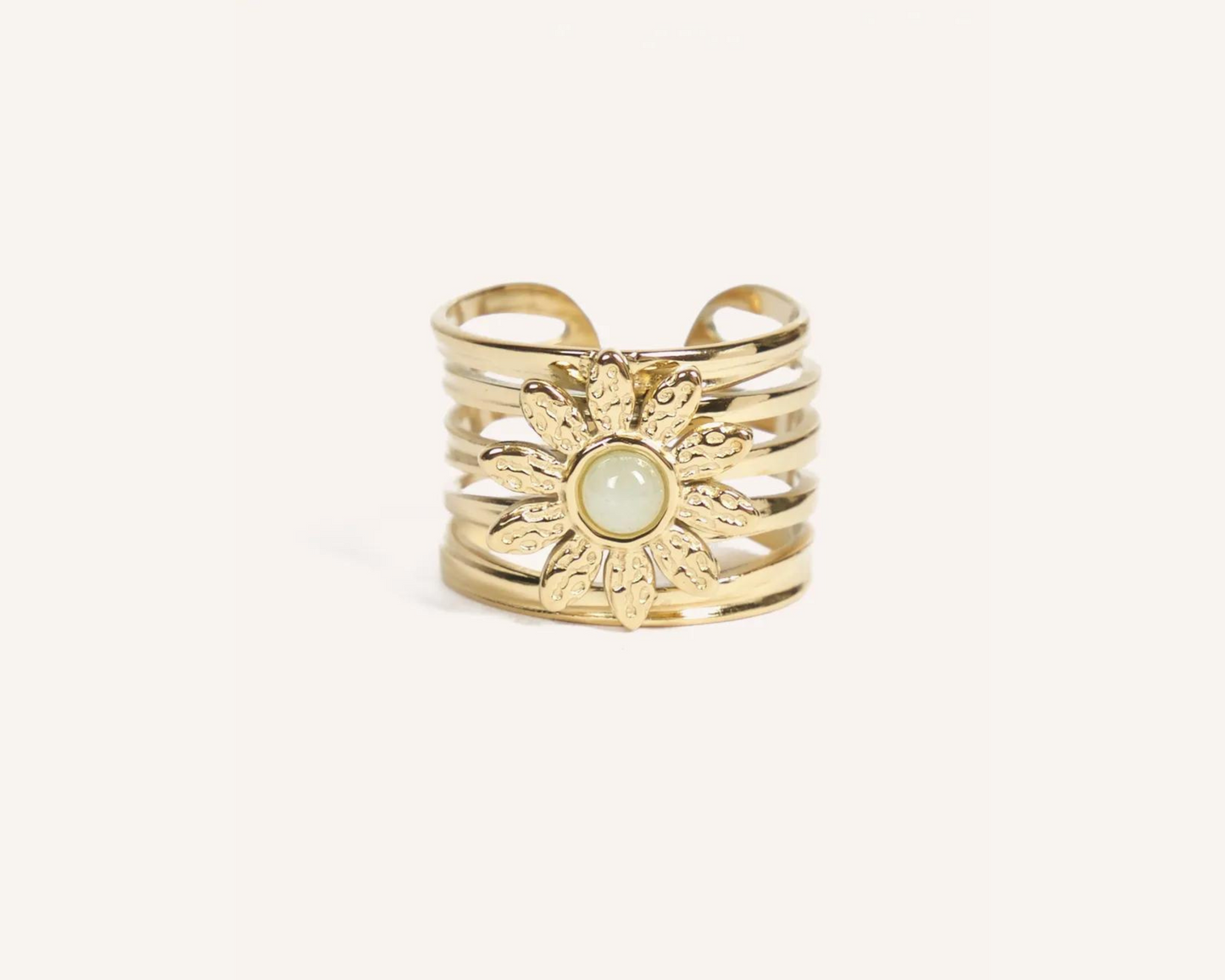Sunlit Daisy Ring