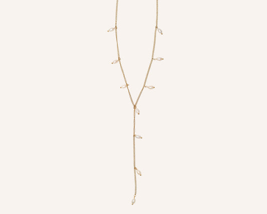 Perla Lariat Necklace